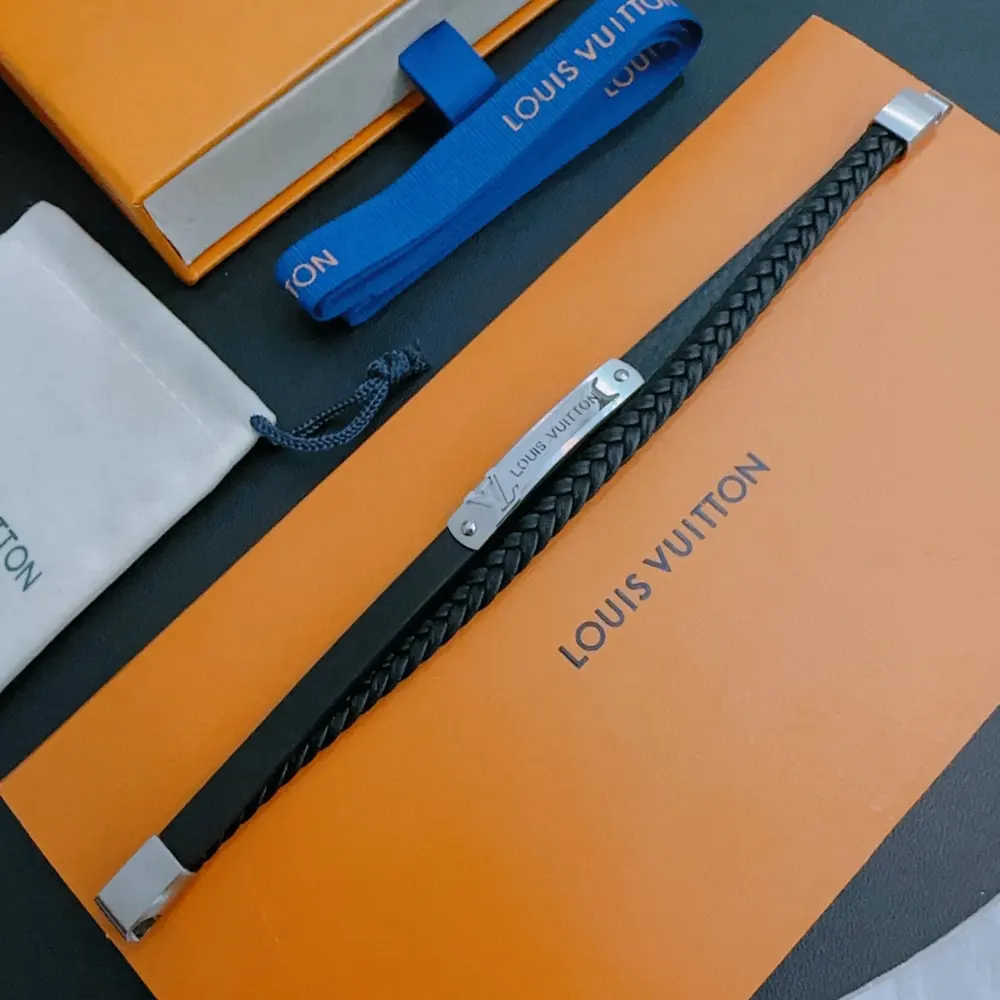 Louis Vuitton leather bracelet