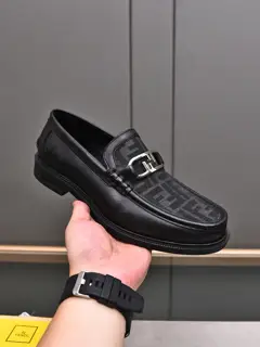 Fendi business formal leather shoes