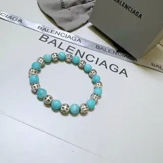 Balenciaga natural amazonite bracelet