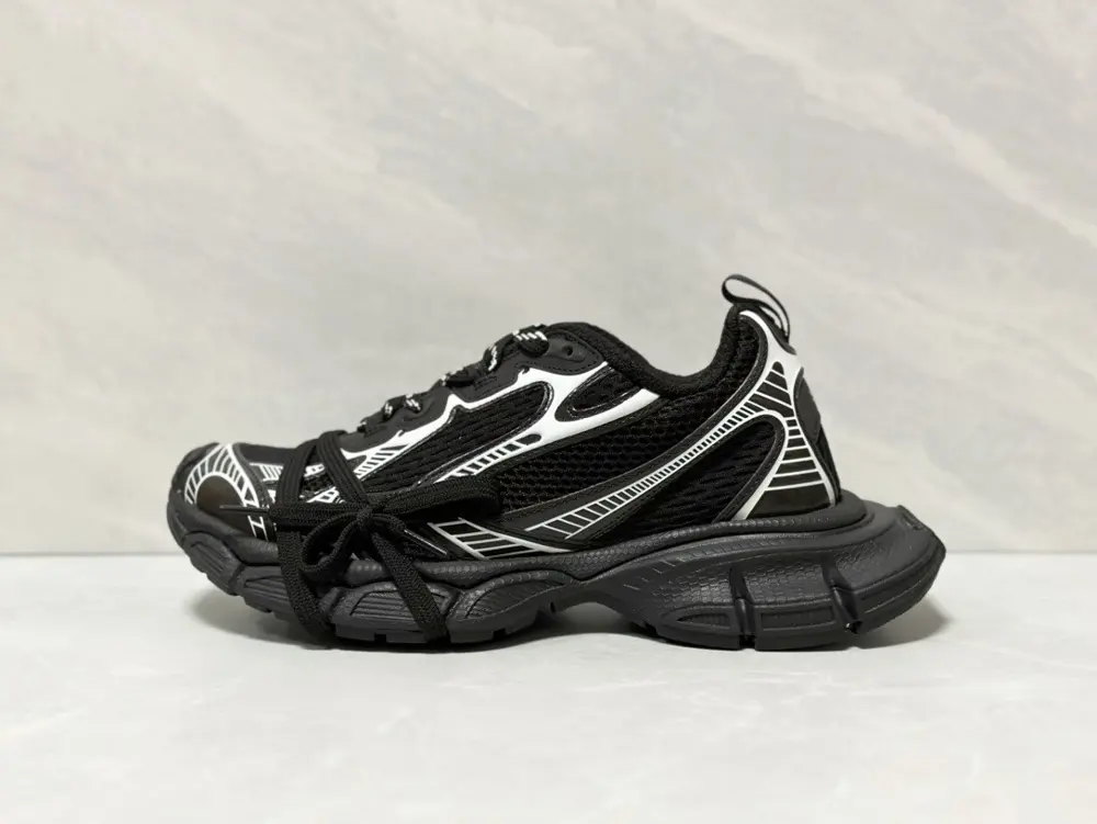 Balenciaga 3XL mesh lace-up distressed low-top dad shoes for men and women