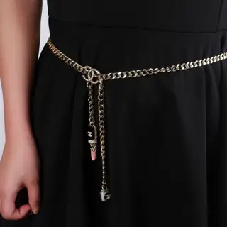 Chanel waist chain necklace sweater chain