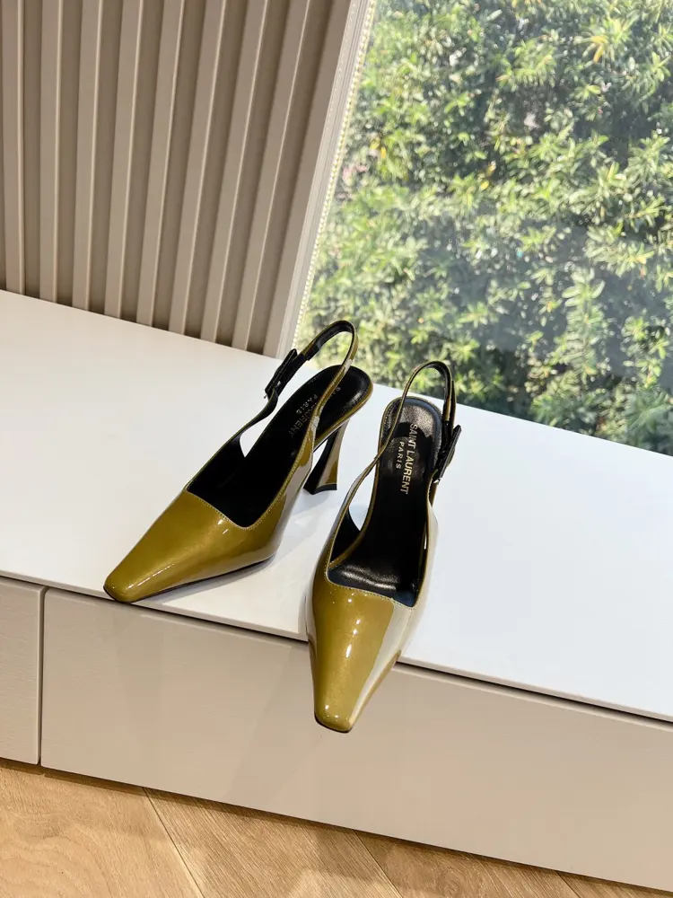 Top quality Saint Laurent / Lee metal diamond chain high heels