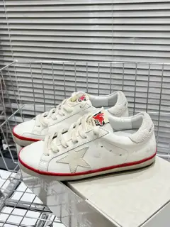 Golden Goose Little Bunny Dirty Shoes# New Year Limited Series Red Tail Ball Star and