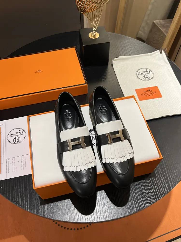 Hermès classic H-buckle loafers