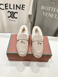 Loro piana furry shoes