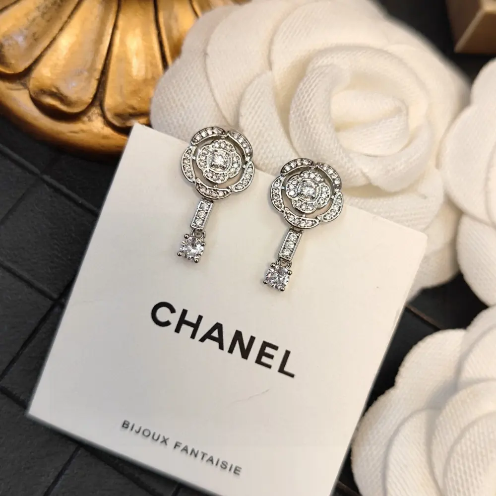 Chanel Camellia earrings
