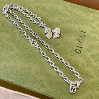 Gucci New bow necklace for men and women GucciGucci necklace 2024 latest chain with higher