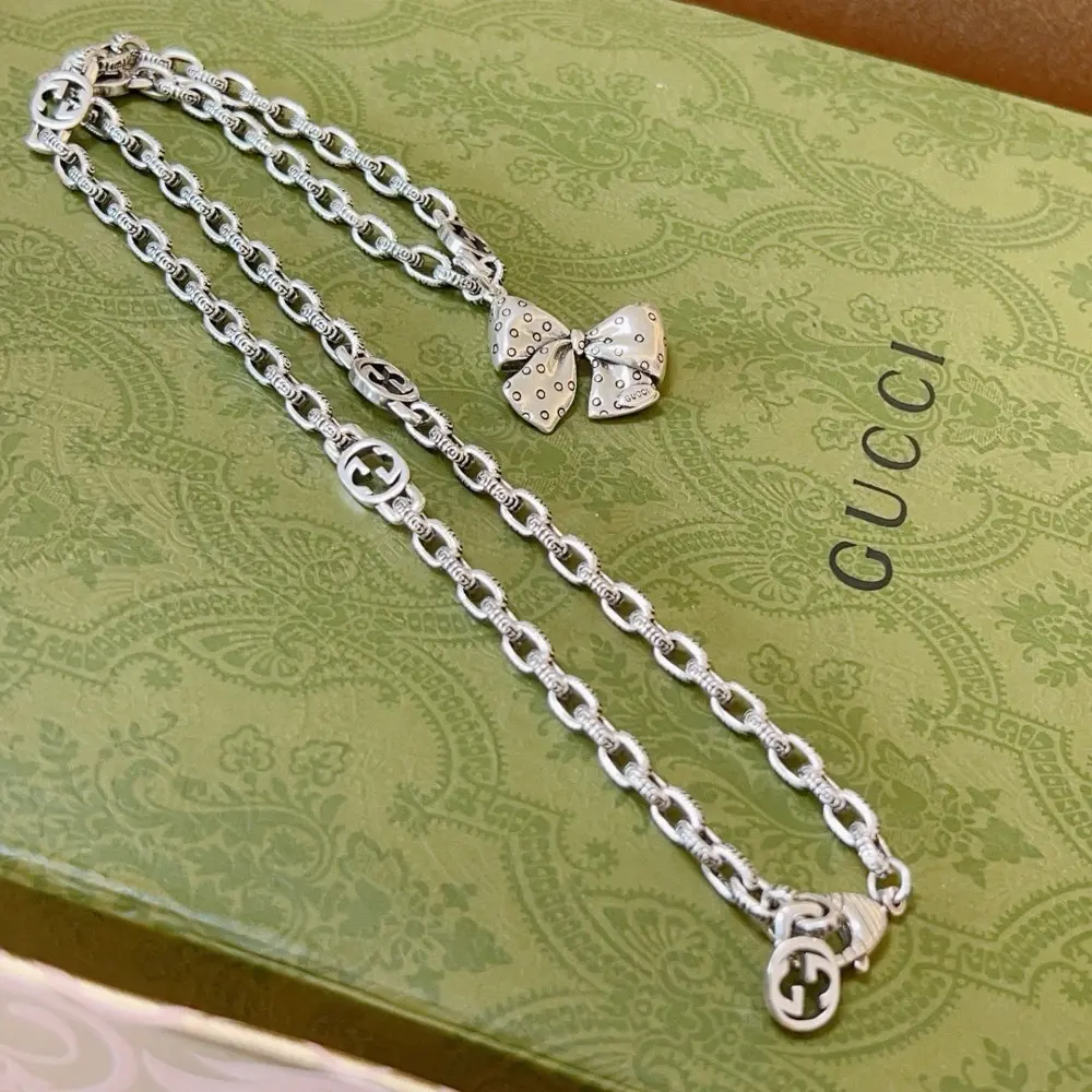 Gucci New bow necklace for men and women GucciGucci necklace 2024 latest chain with higher