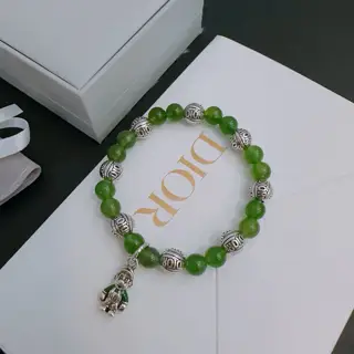 DIOR Multi-element agate Thai silver style bracelet