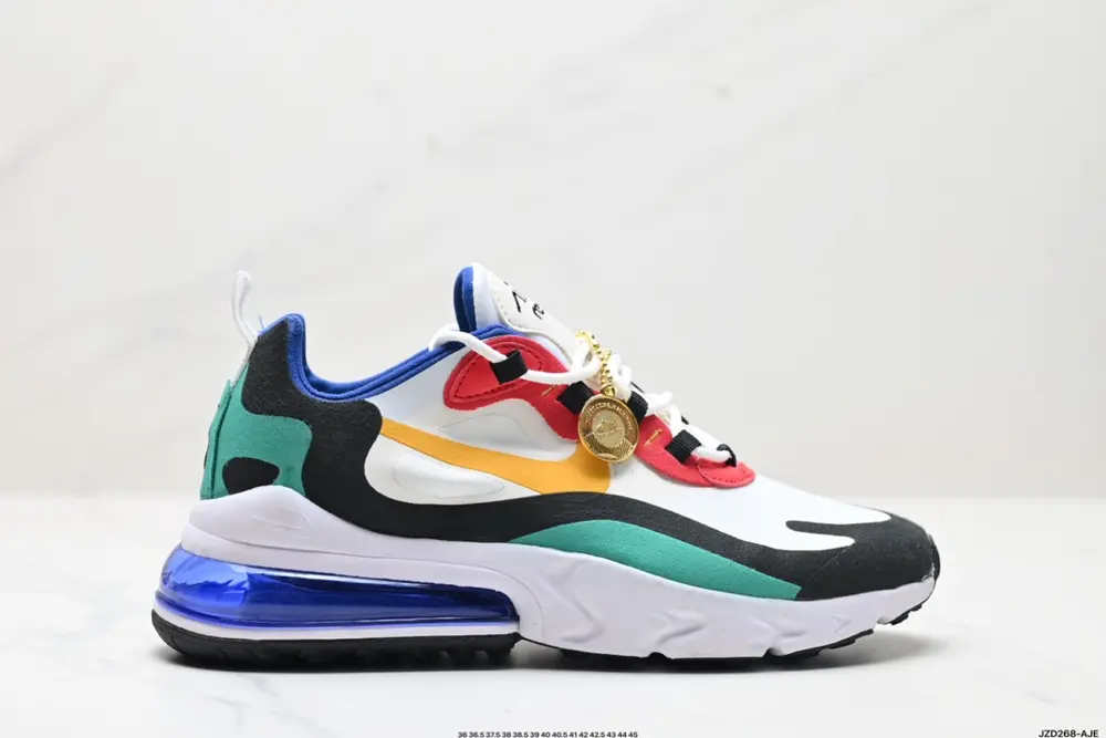 Nike Air Max 270 React Air Cushion Shock Absorption Wear-Resistant Casual Running Shoes