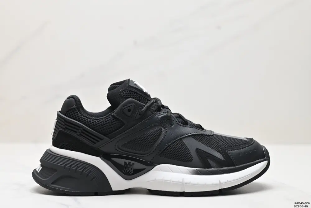 AMIRI RUNNER leather round toe comfortable low-top lifestyle casual shoes