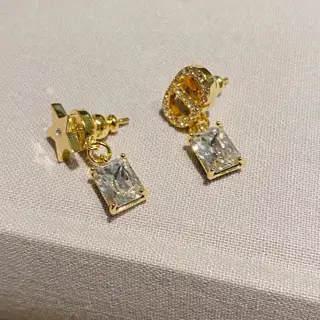 Dior Rock Sugar Crystal Star CD Earrings