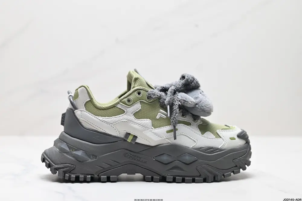 FILA FUSION Fila trendy brand BIANCO fabric synthetic leather hard candy stitching shock T12W441005FFT