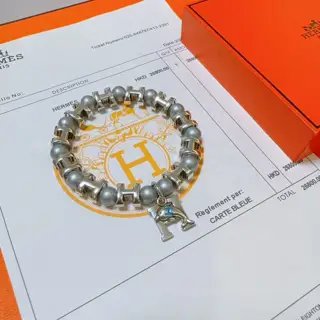 New product launch Hermas bracelet Luxury Hermes bracelet Natural stone bracelet for men