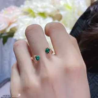 carnelian full diamonds natural malachite Ring