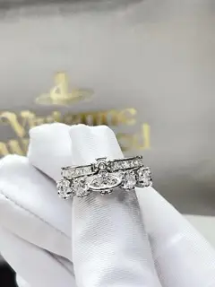 Vivienne Westwood Saturn stacking crown ring