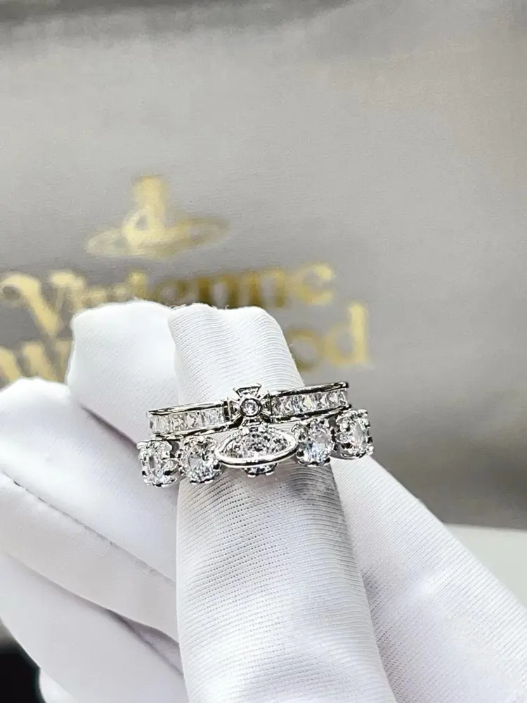 Vivienne Westwood Saturn stacking crown ring