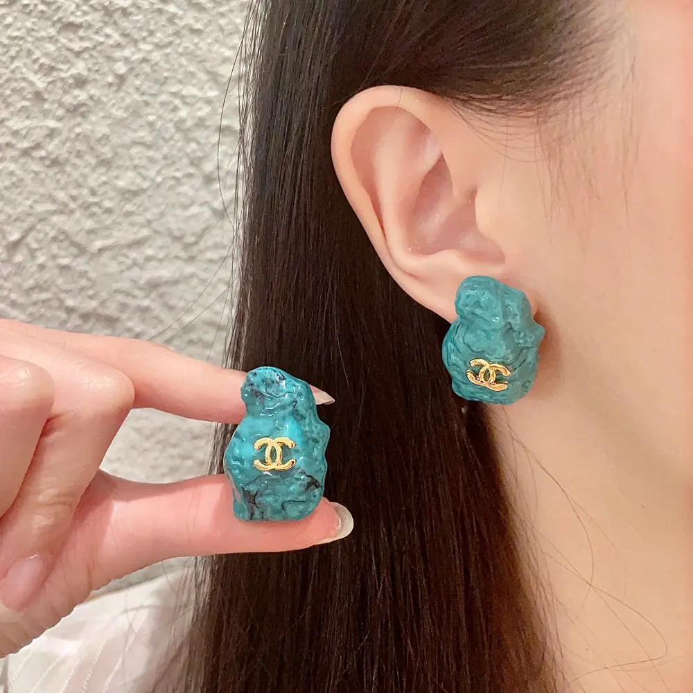 CHANEL style ear clip Earrings