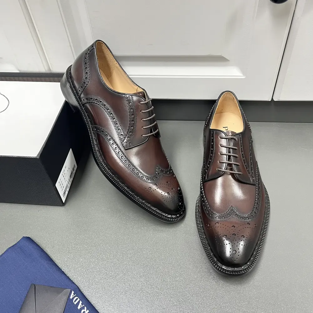 Prada business formal derby shoes
