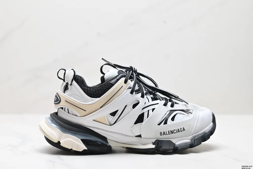 Balenciaga Sneaker Tess s.Gomma MAILLE WHITE/ORANGE 3.0 generation three generations of 542436