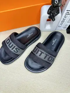 Louis Vuitton embossed slippers are now available