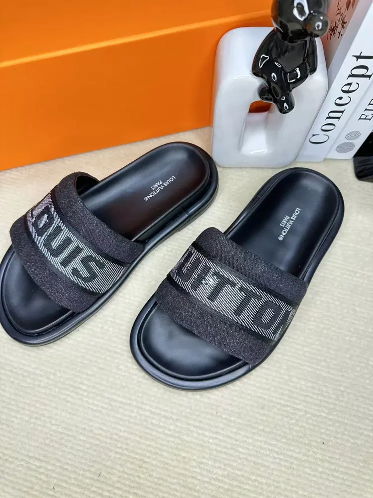 Louis Vuitton embossed slippers are now available