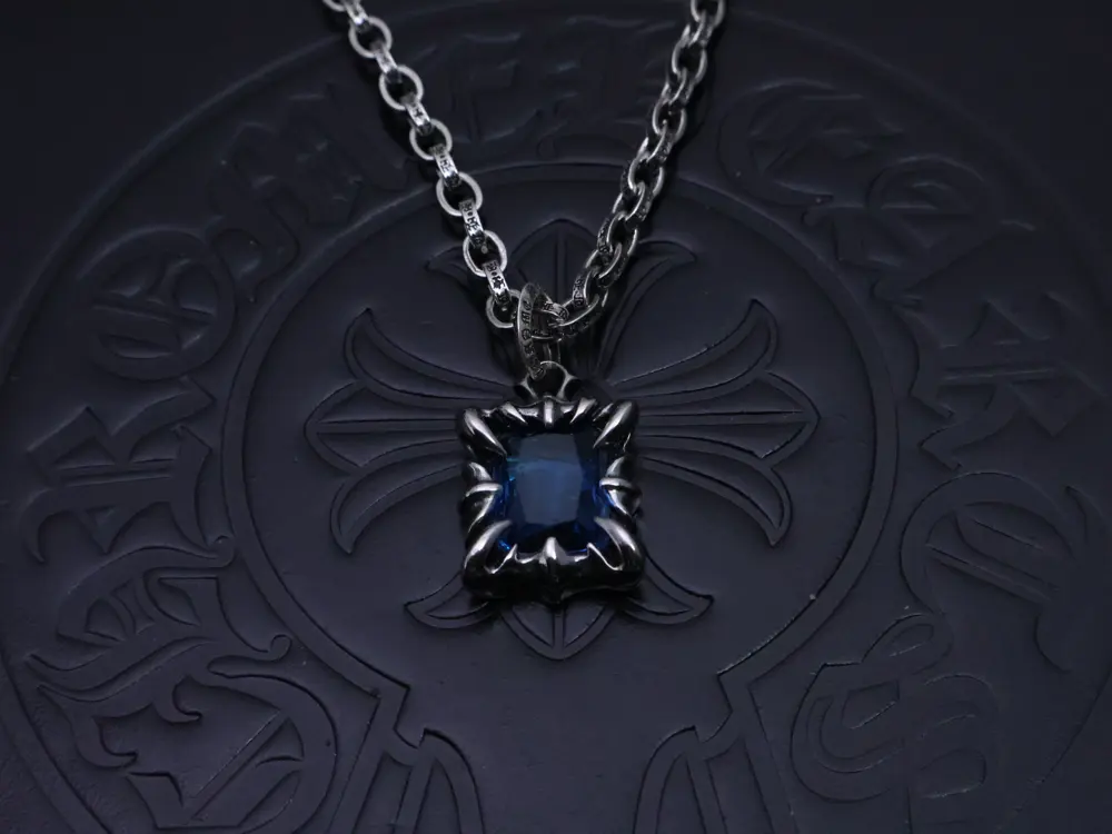 Chrome hearts Chrome Hearts Letter Chain Dark [Letter Riot] Original etched letter