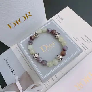 DIOR Multi-element agate Thai silver style bracelet