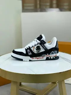 Louis Vuitton classic high-top trendy shoes