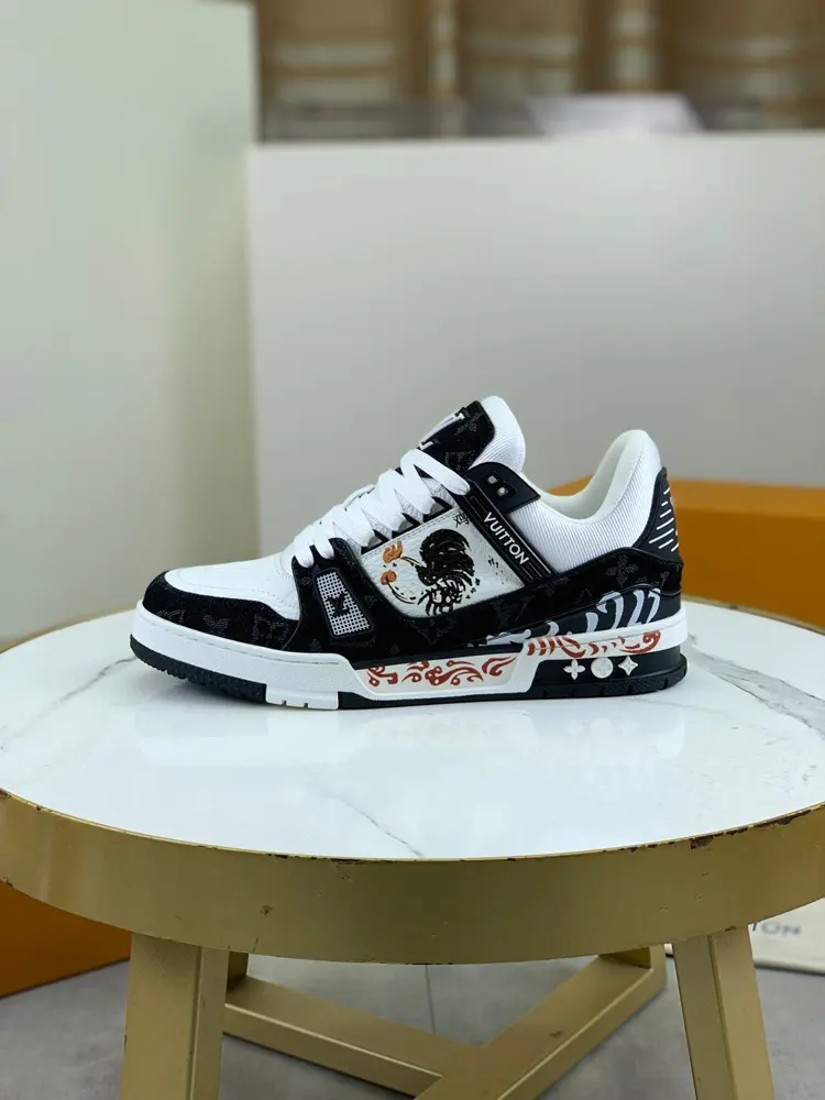 Louis Vuitton classic high-top trendy shoes