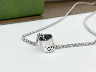 Gucci Double G cylinder necklace⭕ Pure and mysterious Unique craftsmanship Personalized