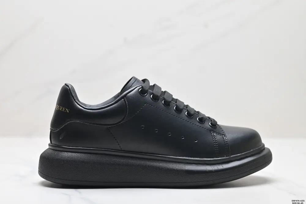 Italian luxury brand Alexander McQueen Sole Leather Sneakers low-top fashion thick-soled 553770