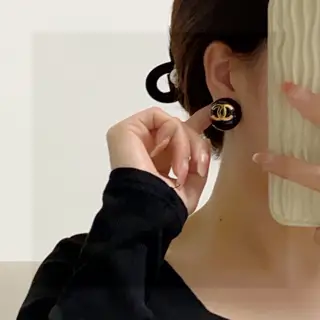 Chanel colorful earrings