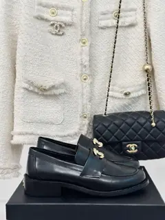 Chanel classic double C loafers