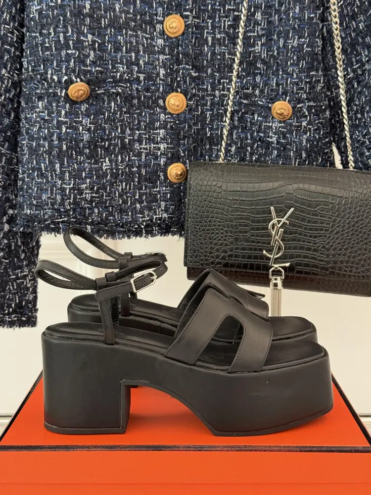 Hermès/Hermès classic H thick-soled sandals