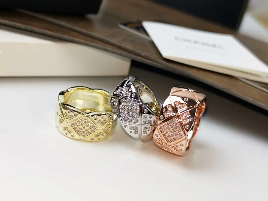 Chanel Wide Diamond Ring