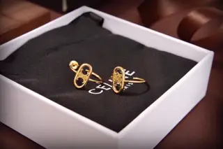 Celine Arc de Triomphe stud earrings
