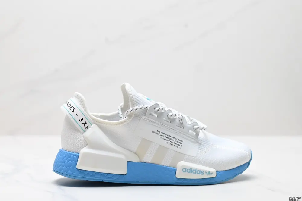 Adidas NMD_R1 V2 Boost Popcorn Super Elastic Midsole Knitted Mesh Casual Sports Running FY1160