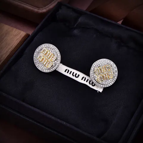 miumiu letter earrings