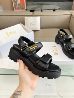 Dior Magic Thick-soled Mid-heeled Sandals Upper + Lining: Original custom materials