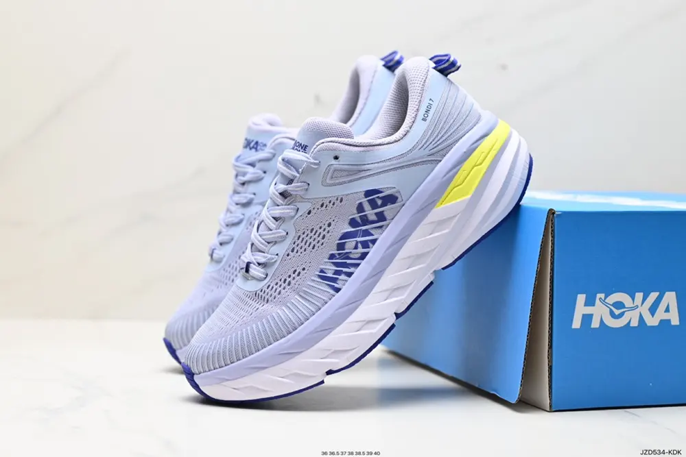 HOKA ONE W BONDI 7 Shawn Yue Same Style Functional Cushioning Running Shoes 1110518