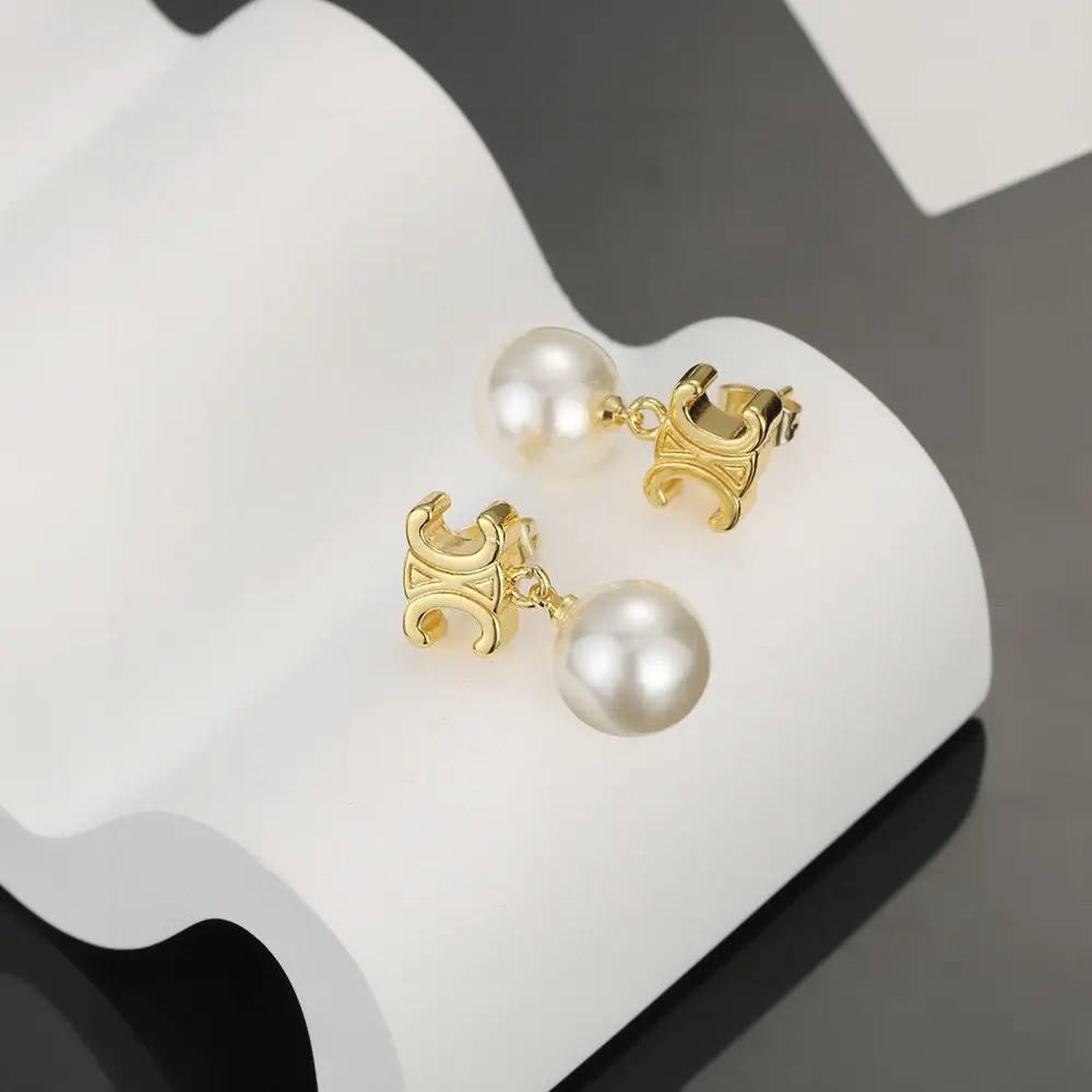 Celine Triumph Pearl Earrings