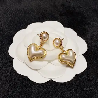 Chanel Heart Earrings