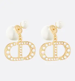 New original goods DIOR CD earrings The same brass material as the counter