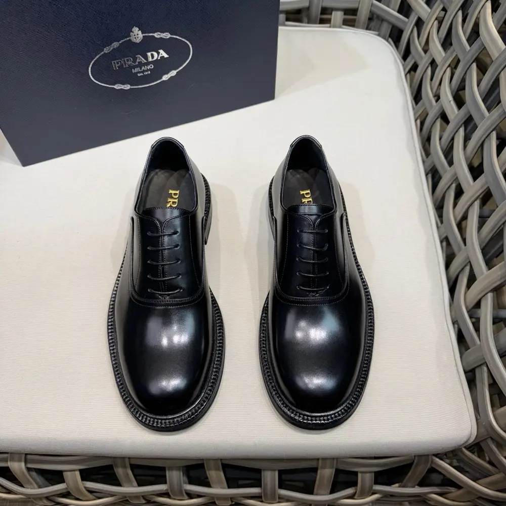 Prada Derby Shoes|Imported cowhide uppers and Derby shoe styles|Strict selection of
