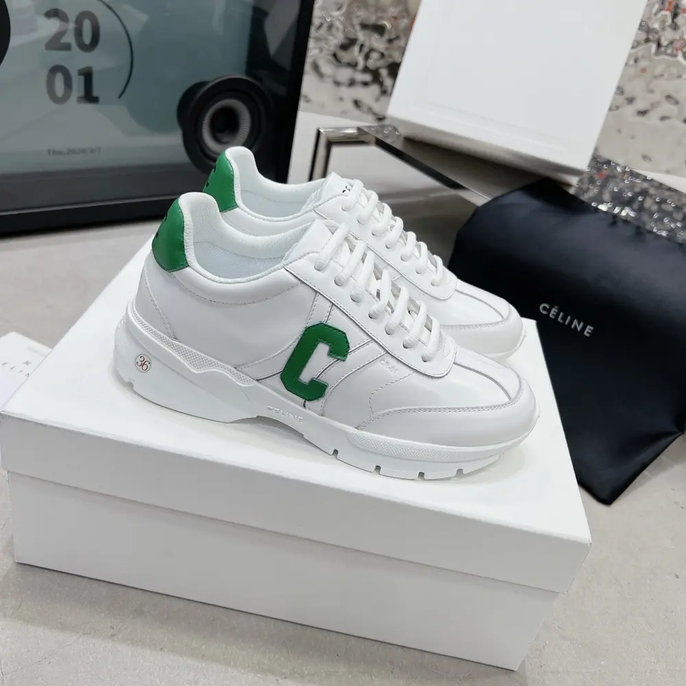 Celine RUNNER CR-01 low-top cowhide sneakers