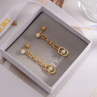 DIOR earrings The same brass material as the counter