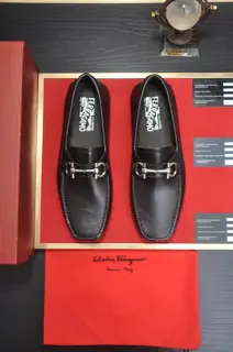 Salvatore Ferragamo formal leather shoes Original imported cowhide fabric + cowhide lining