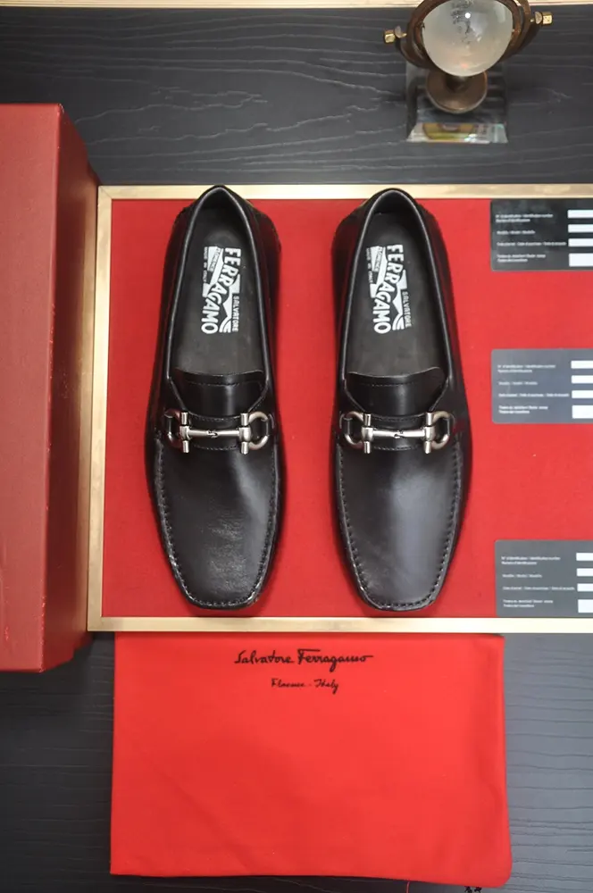 Salvatore Ferragamo formal leather shoes Original imported cowhide fabric + cowhide lining