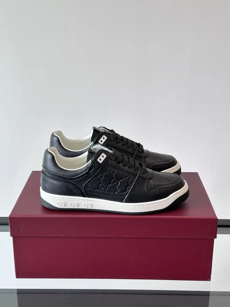 Gucci sneakers This low-top sneaker features a basketball-inspired silhouette with cutout